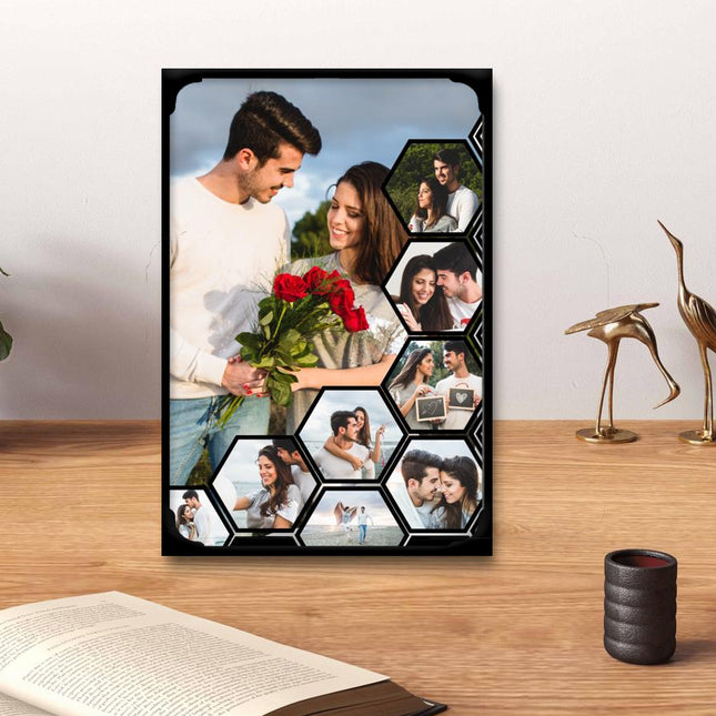 9 Pics Photo Collage Template