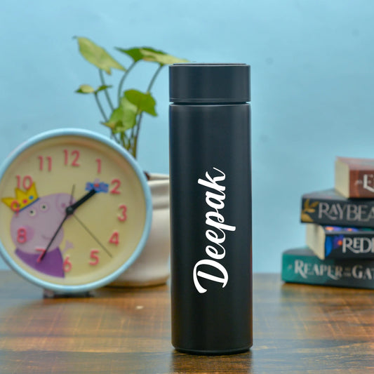 Personalised Led Temperature Bottle