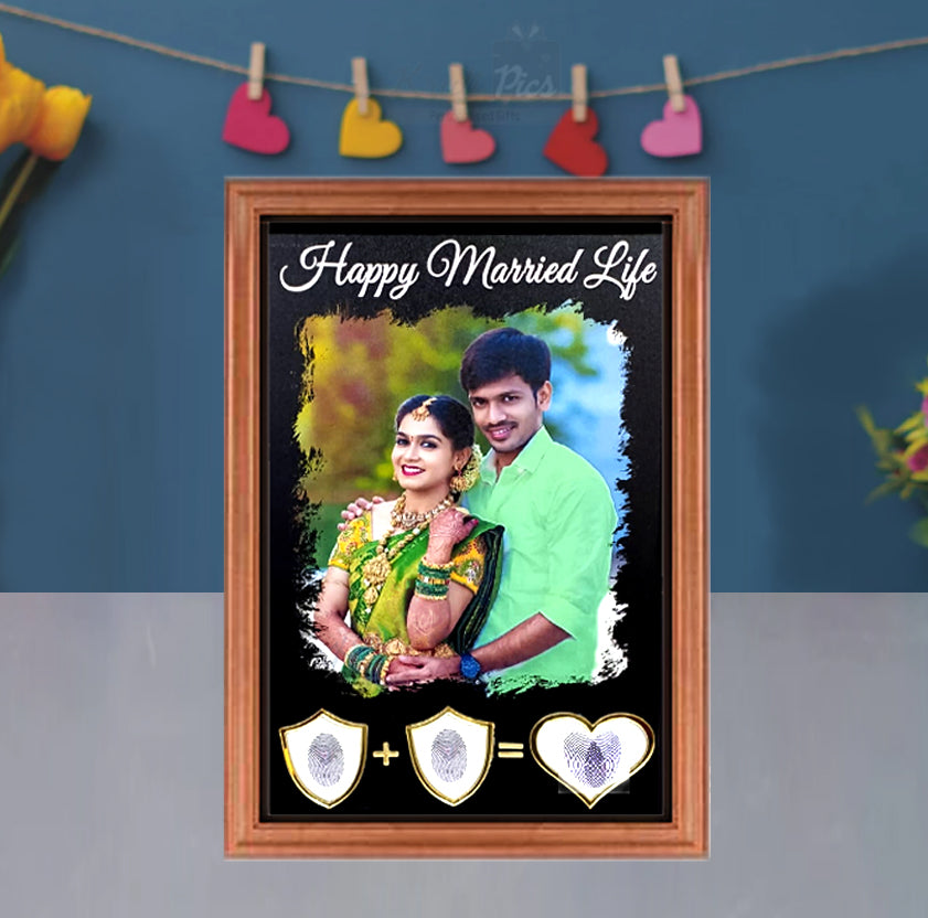 Thumb Impression  8x12in frame