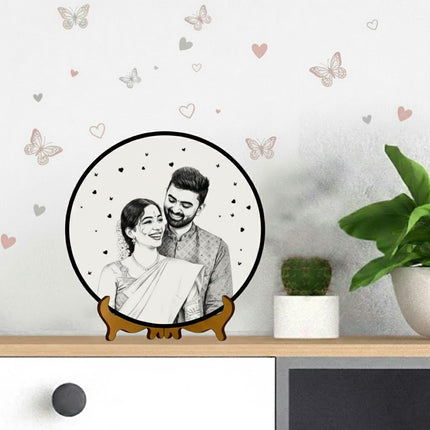 Engraving on White Wood