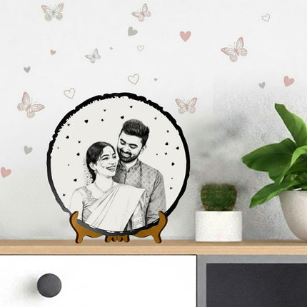 Engraving on White Wood