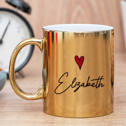 Custom Shiny Gold Mug