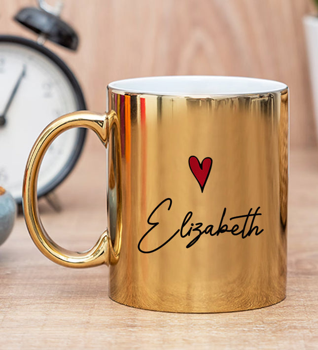 Custom Shiny Gold Mug